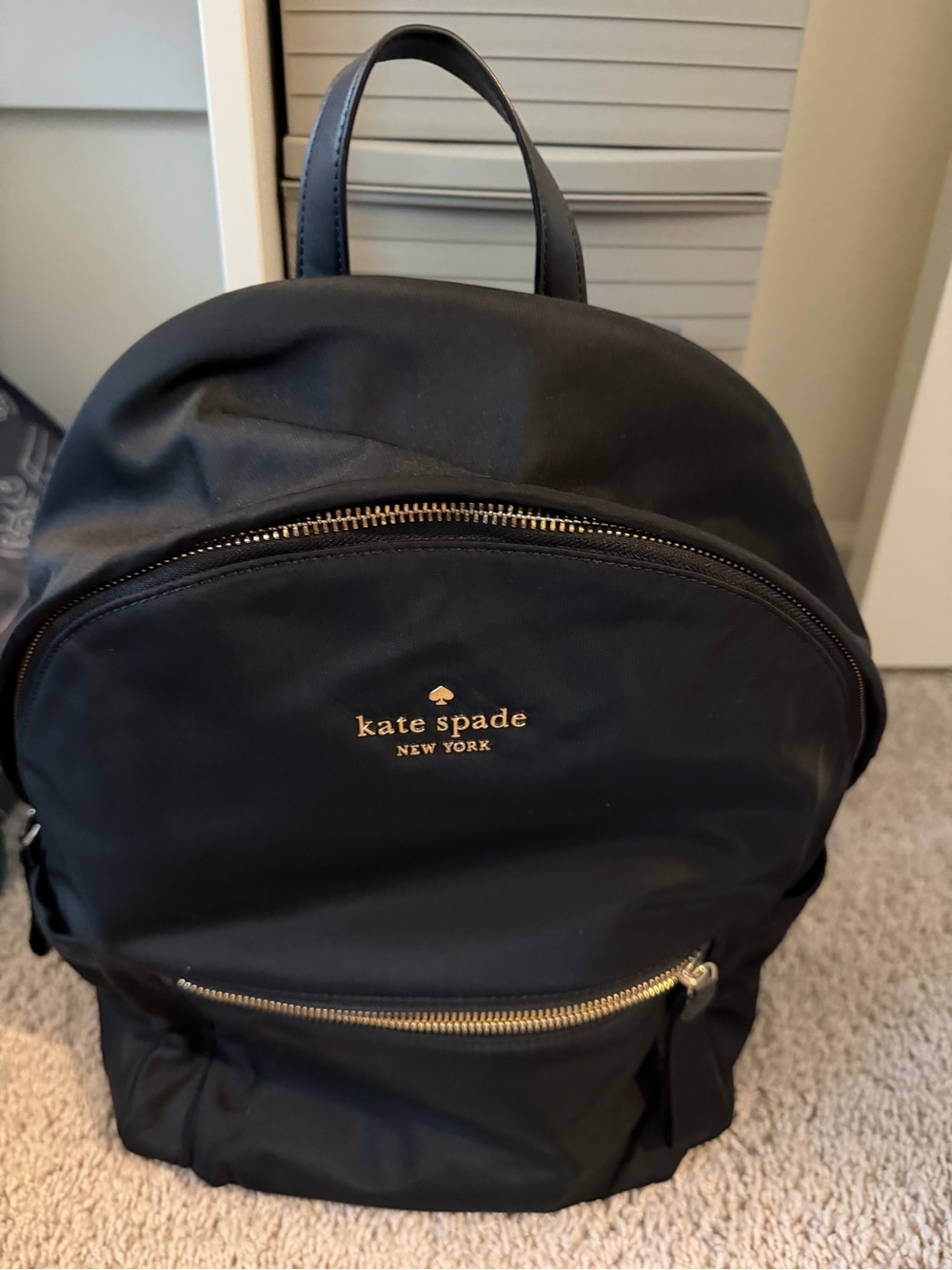 kate spade Black Interior Lined Handbag with Logo Trim
